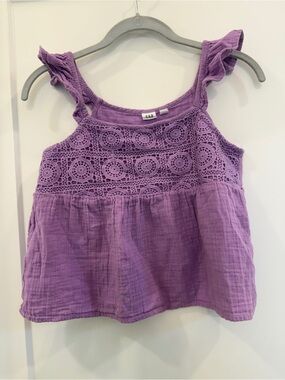 3/$15 GAP Lavender Crochet Tank XXL